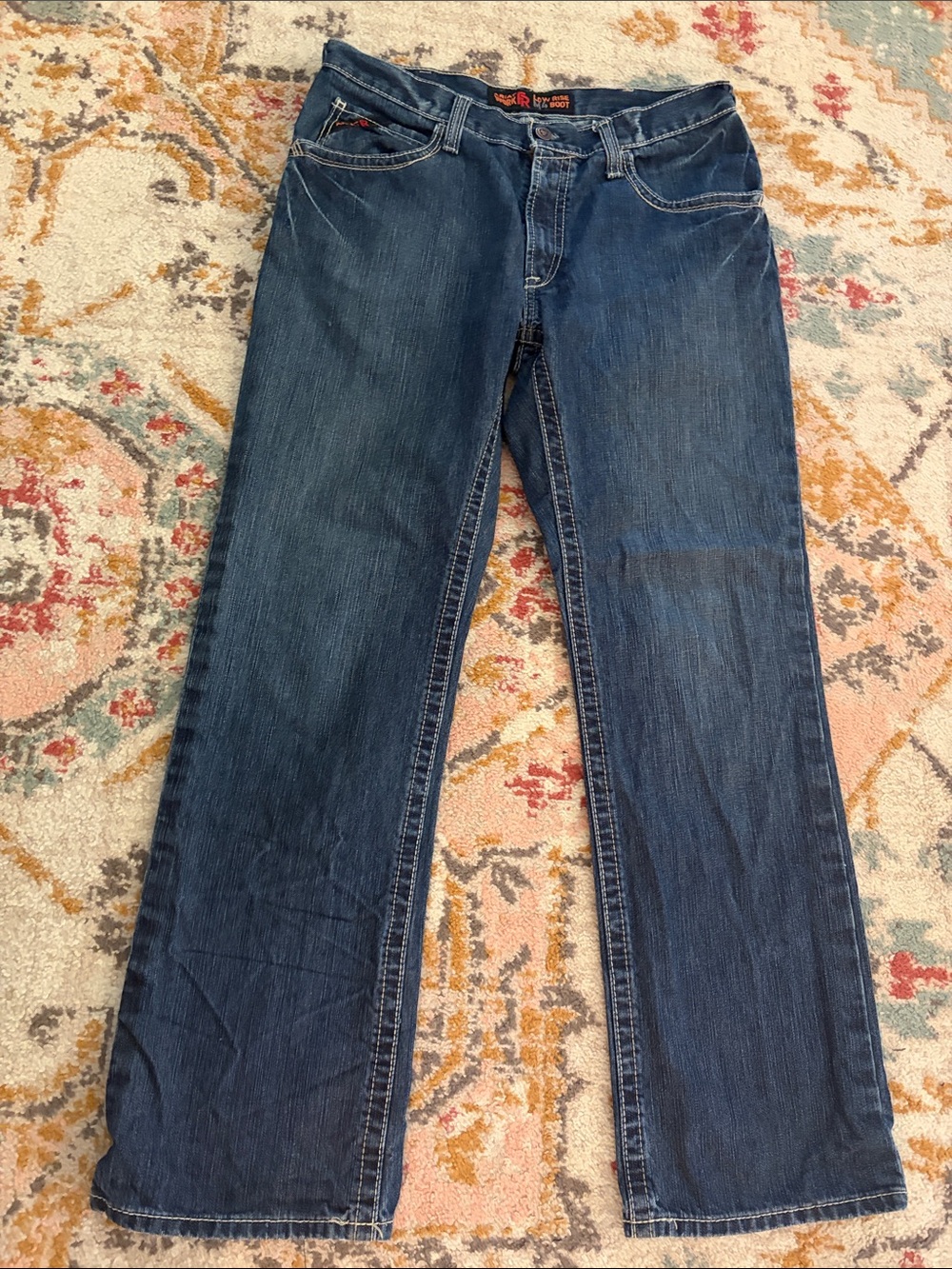 Ariat Men’s FR Bootcut Dark Blue Jean